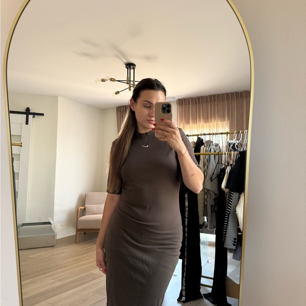 Nike Brown Midi Dress